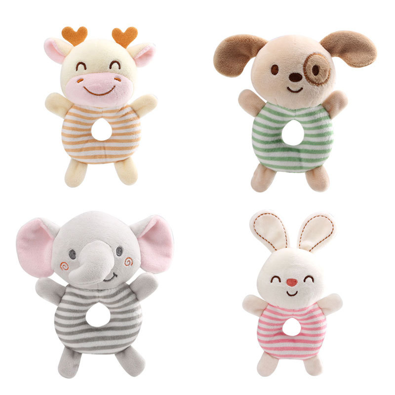 Baby Rattle Toy Set - Новые детские игрушки-погремушки с мультяшными животными,