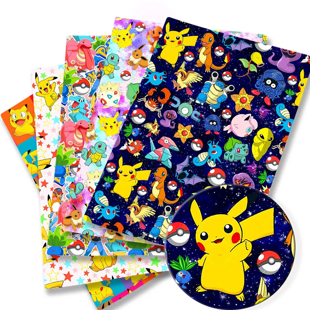 Baby Products Dropshipping - Ткань с рисунком покемона 140*50 см,