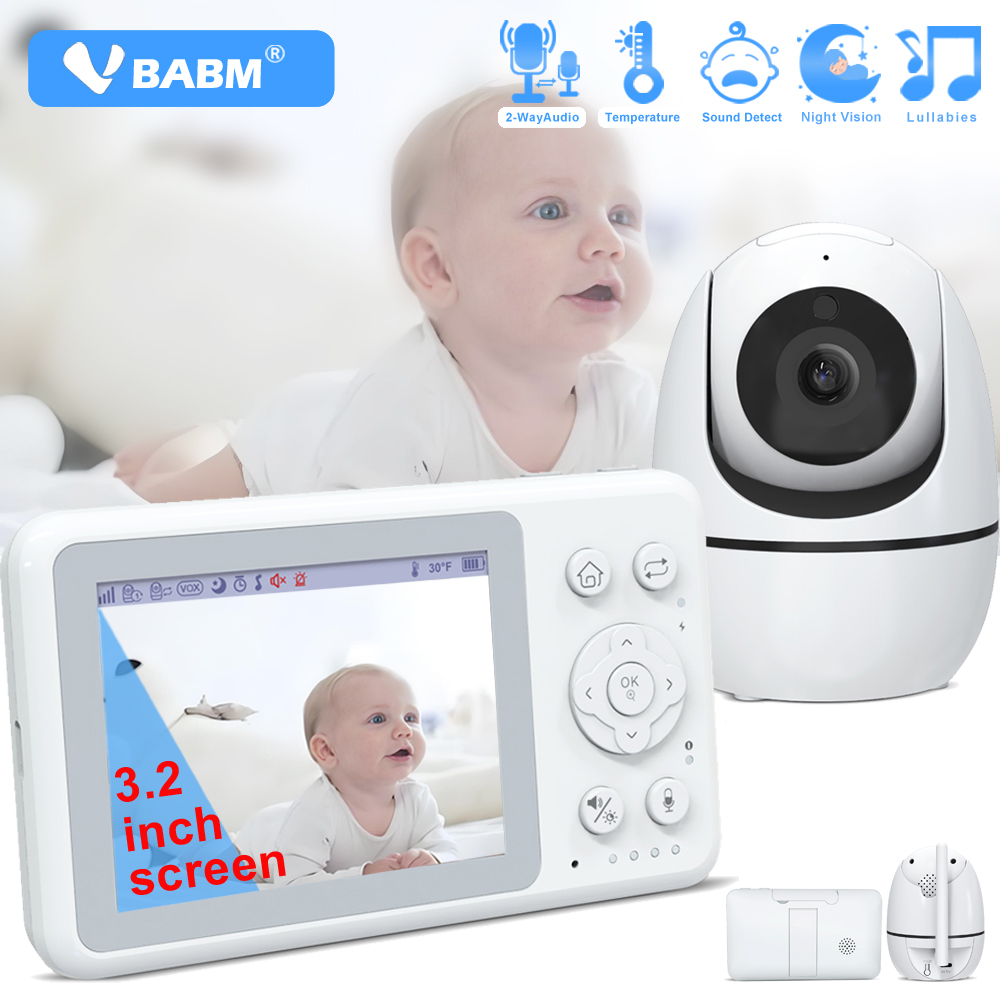 Wireless Baby Monitor - 3,2-дюймовый беспроводной видеоняня с поворотной камерой,