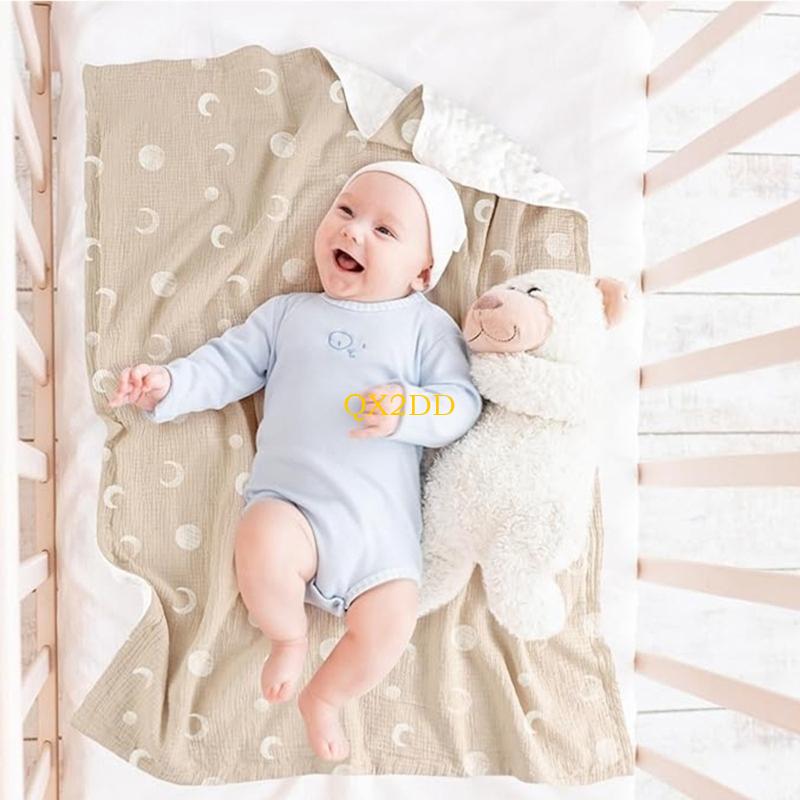 Baby Swaddle Blanket - QX2D дышащие пеленки одеяло двойное слое