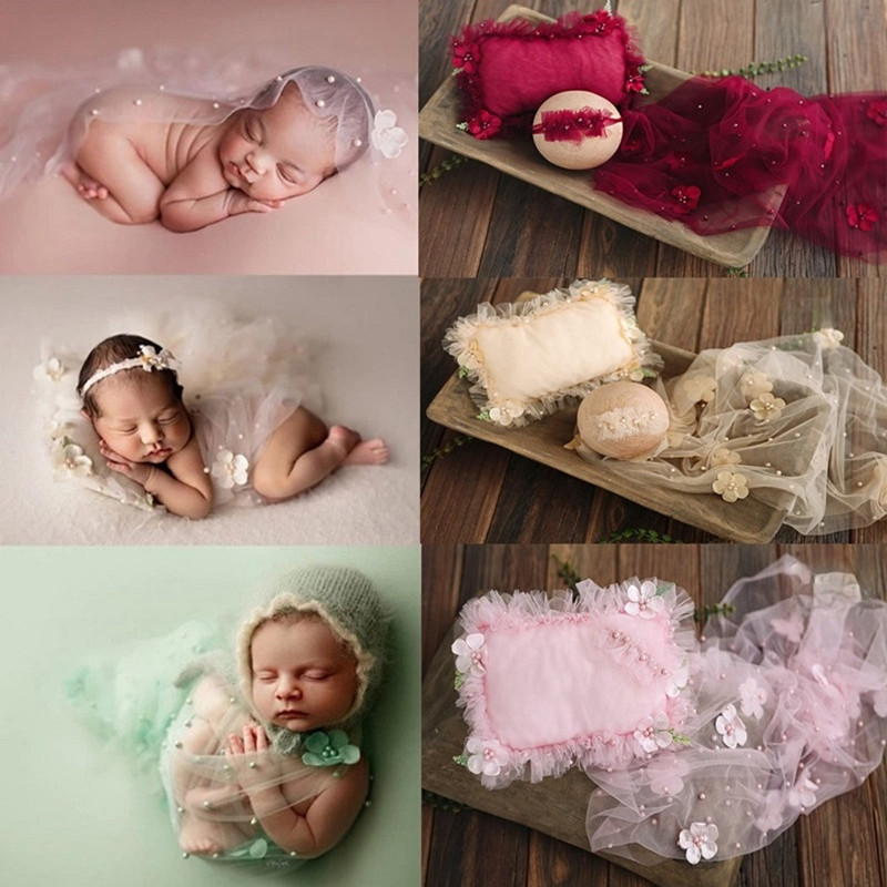 Baby Swaddle Blanket - Новорожденный Фотография одеяло сетка фон детская