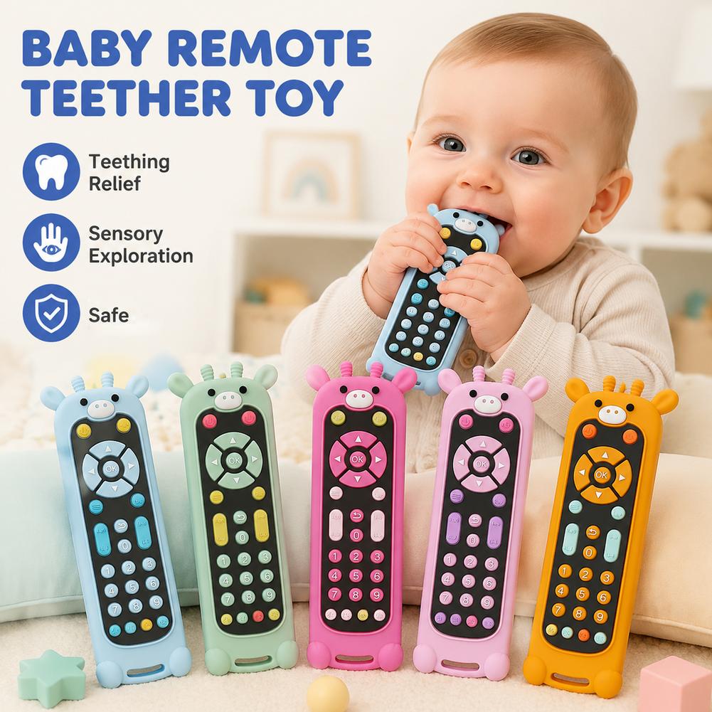Baby Products Natural - Силиконовая игрушка-прорезыватель в виде пульта дистанционного