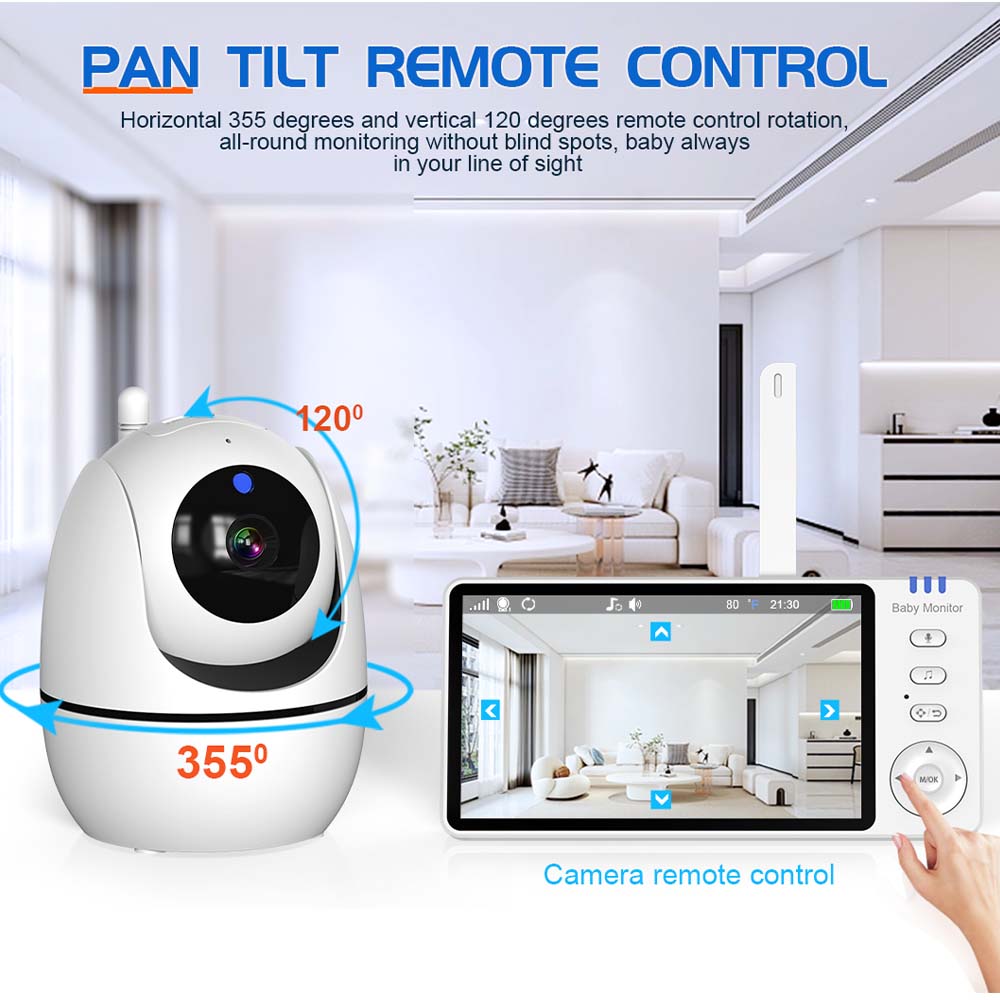 5-дюймовая видеоняня, внутренн – обзор и цена Wireless Baby Monitor