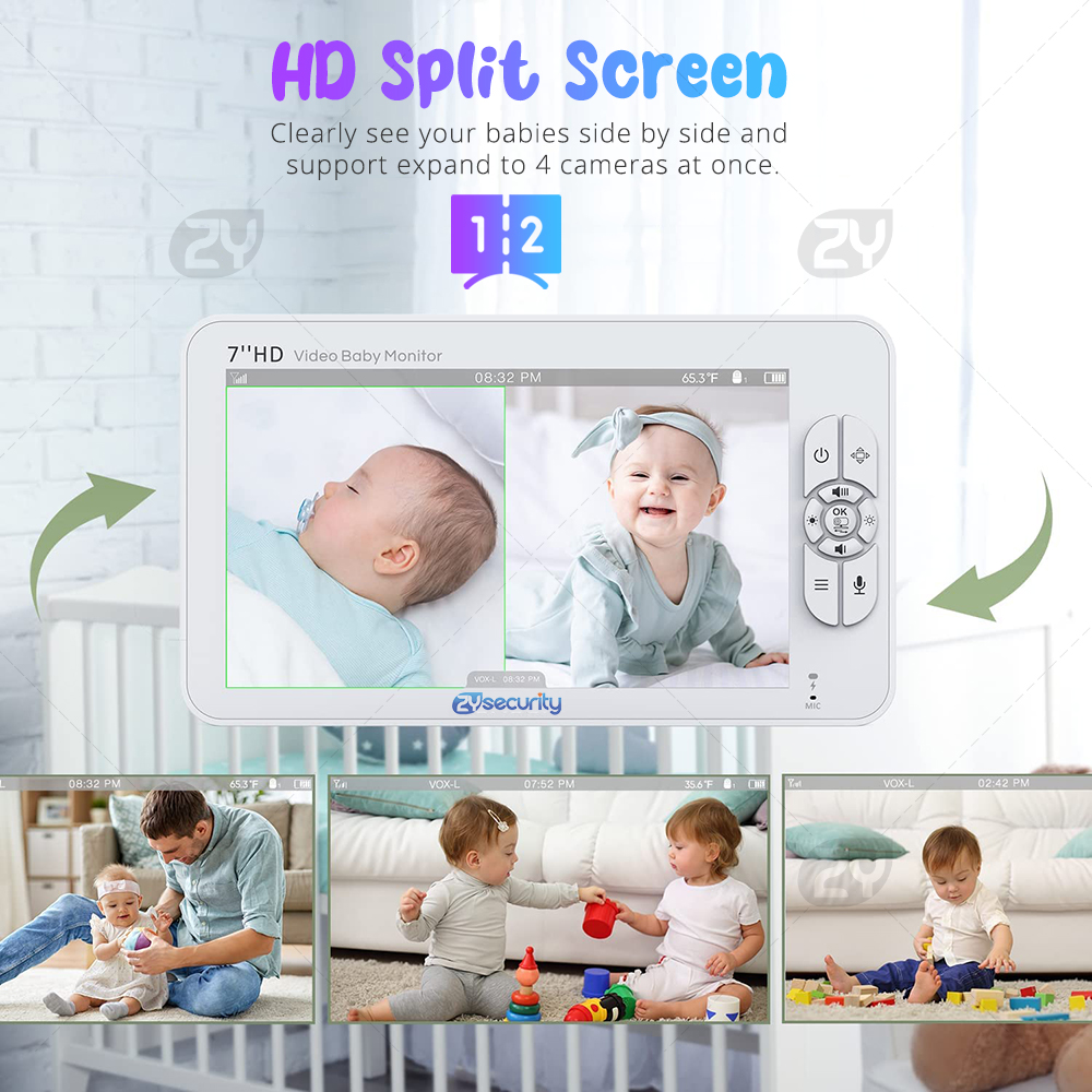 7,0-дюймовый видеоняня HD Разд – обзор и цена Wireless Baby Monitor