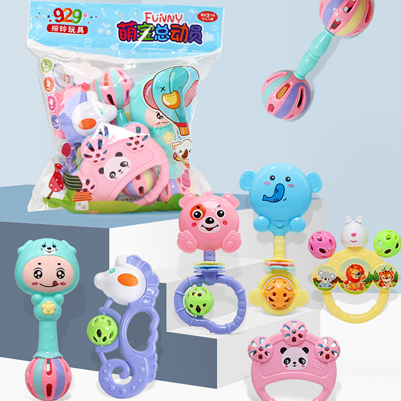 Набор из 1/7 предметов: детски – обзор и цена Baby Rattle Toy Set