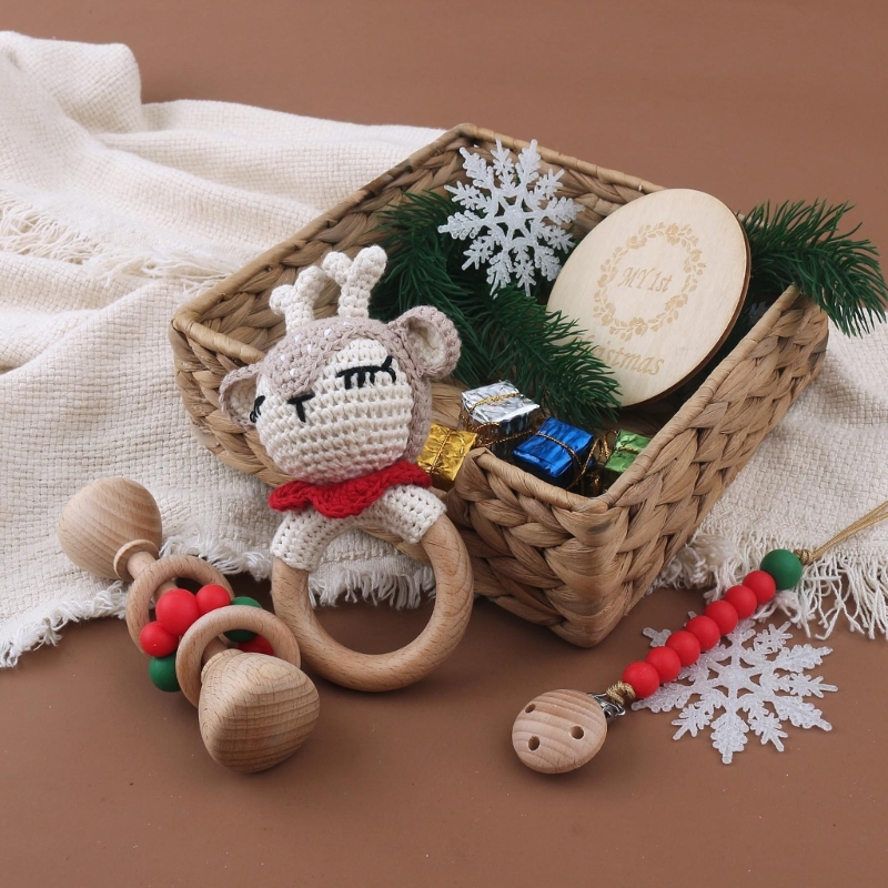 1 комплект, вязанная крючком д – обзор и цена Baby Rattle Toy Set