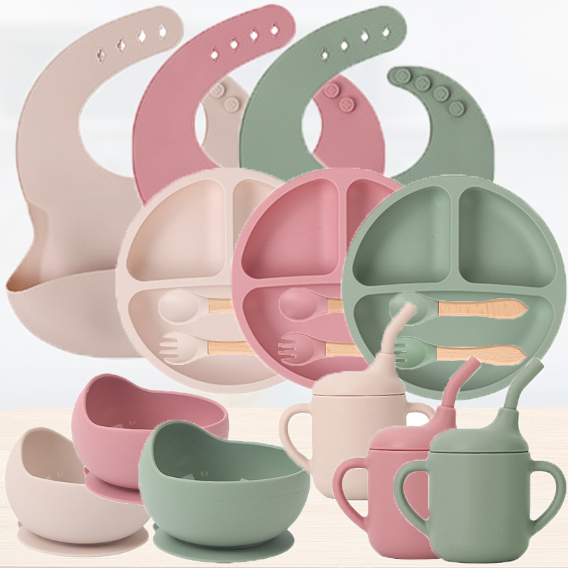 Набор детской силиконовой посу – обзор и цена Baby Products Kit