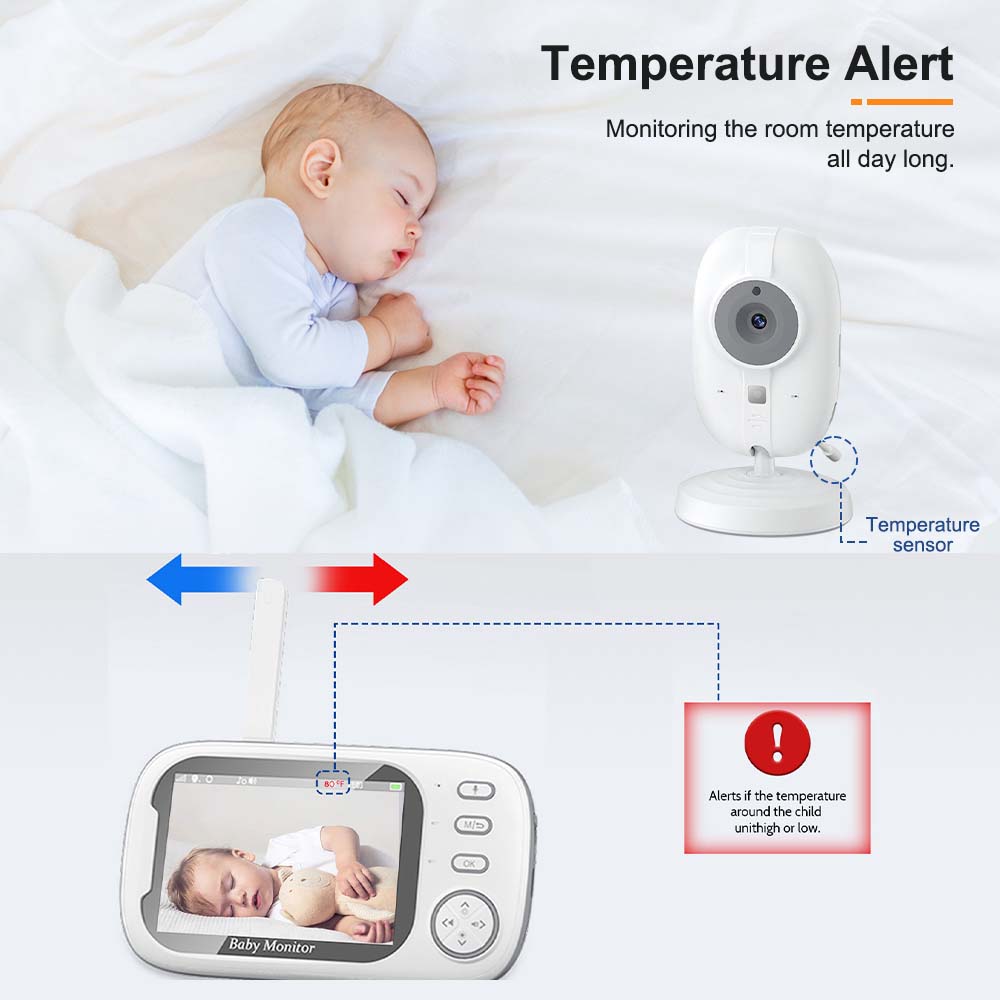 3.5'' Видеоняня 2.4G Мать Дети – обзор и цена Wireless Baby Monitor